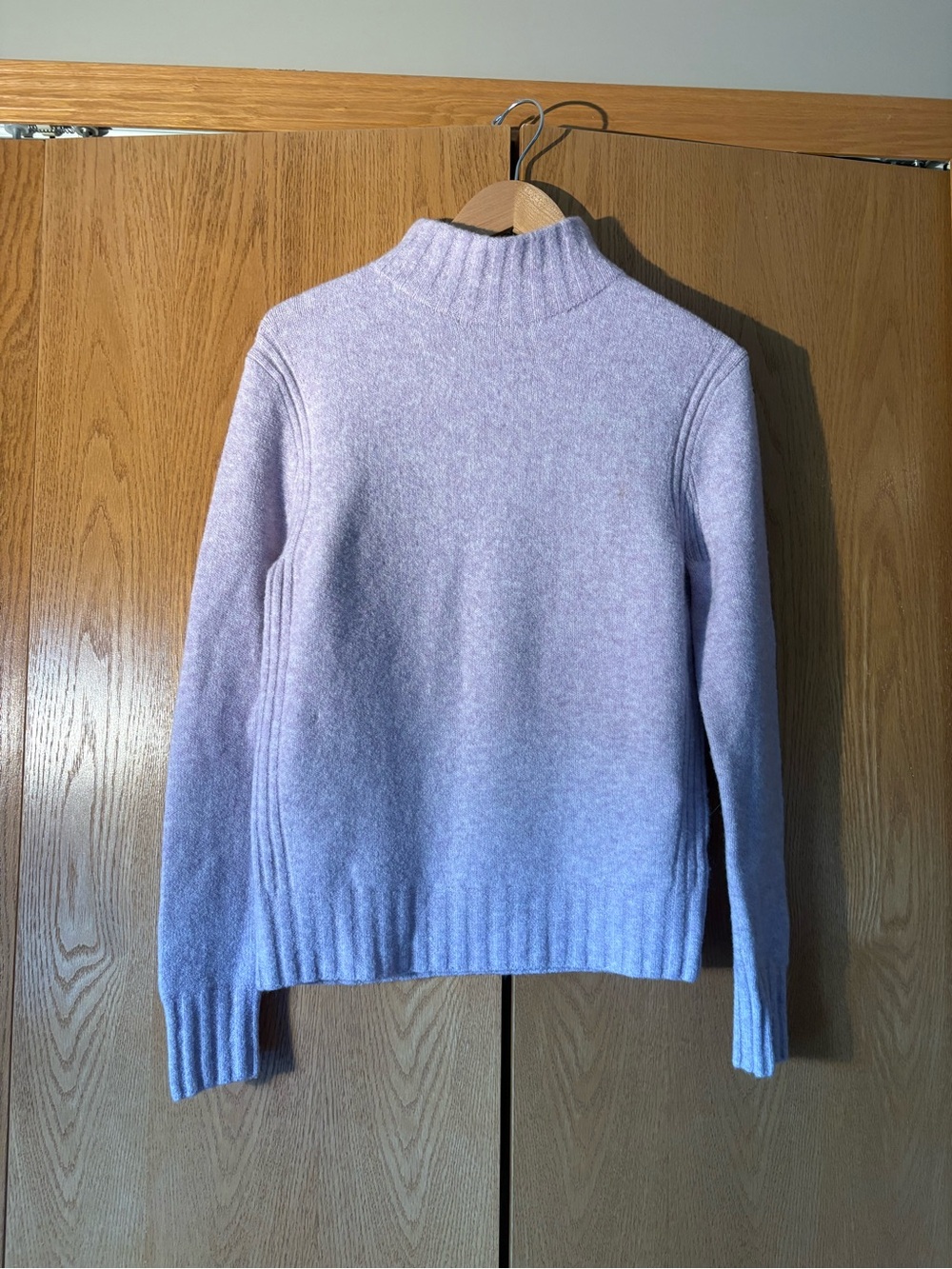 J. Crew Lavender Mock Neck Sweater